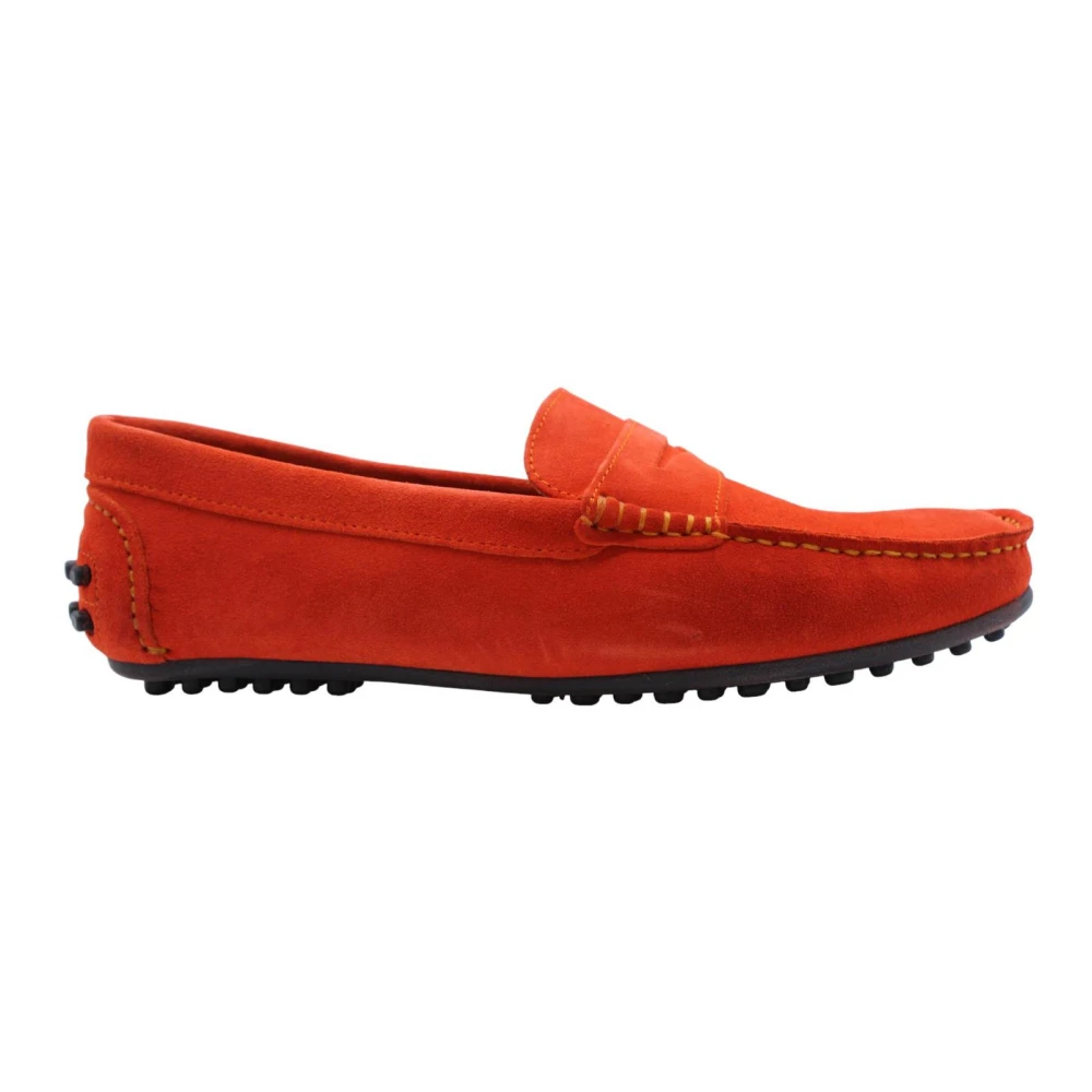 Ctwlk. Orange Loafers, Male, 5 Uk, Turkish Moccasin Shoes For Men