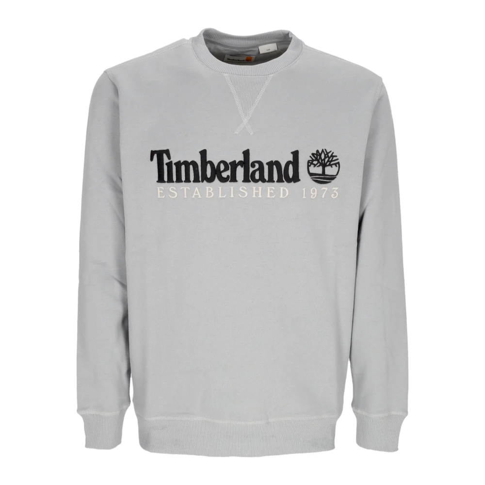 Timberland Vintage Crewneck Sweatshirt 1973 Quarry Grey Gray, Herr