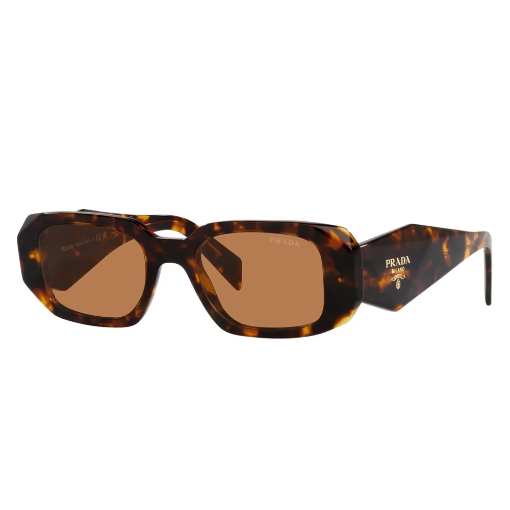 Prada Woman Sunglass PR 17WS - Frame color: Honey Tortoise, Lens color: Dark Brown - Image 3