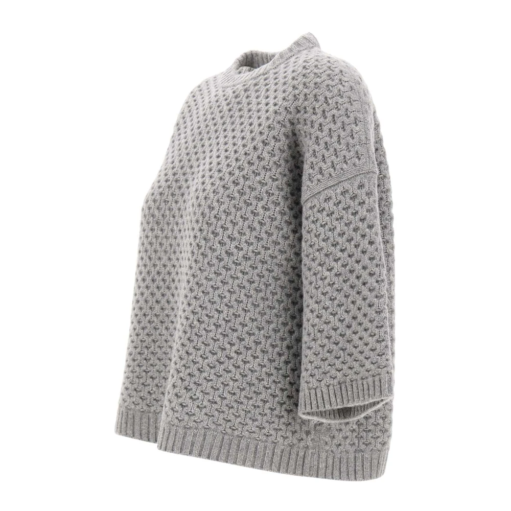 Fabiana Filippi Zachte Kabeltrui Grijs Gray Dames