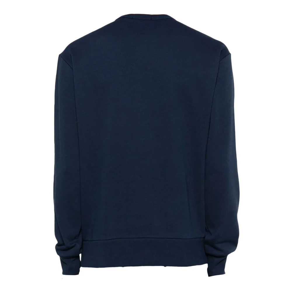 Ralph Lauren Blauwe Geborduurde Logo Sweater Blue Heren