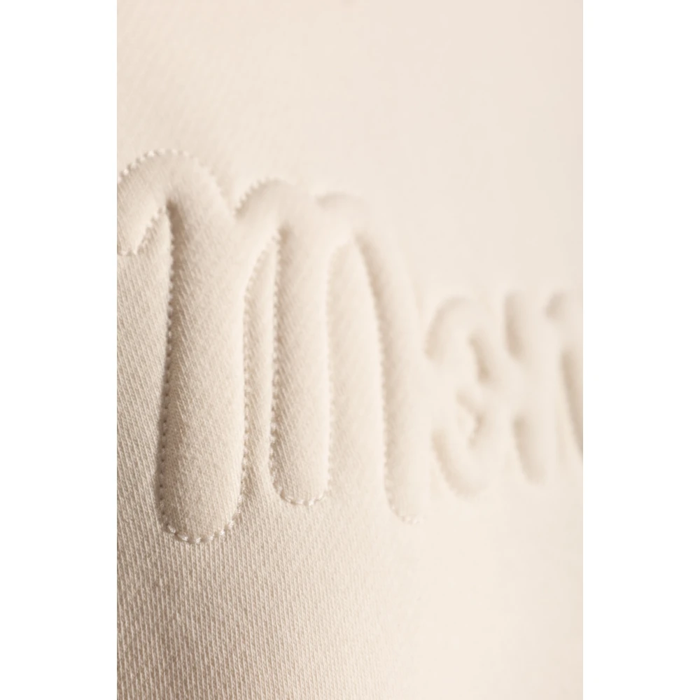 Moncler Sweatshirt met logo Beige Dames