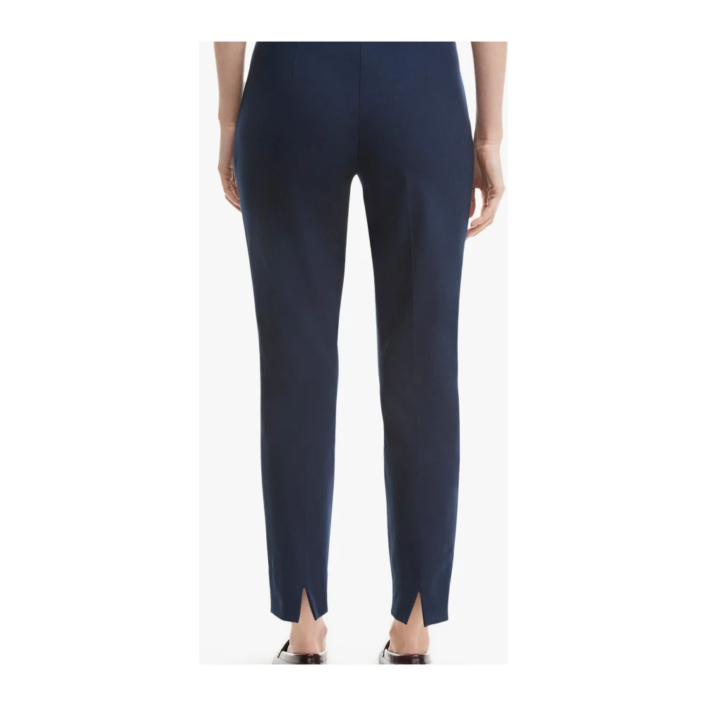 Brooks Brothers Stretchkatoenen broek met zijrits Blue Dames