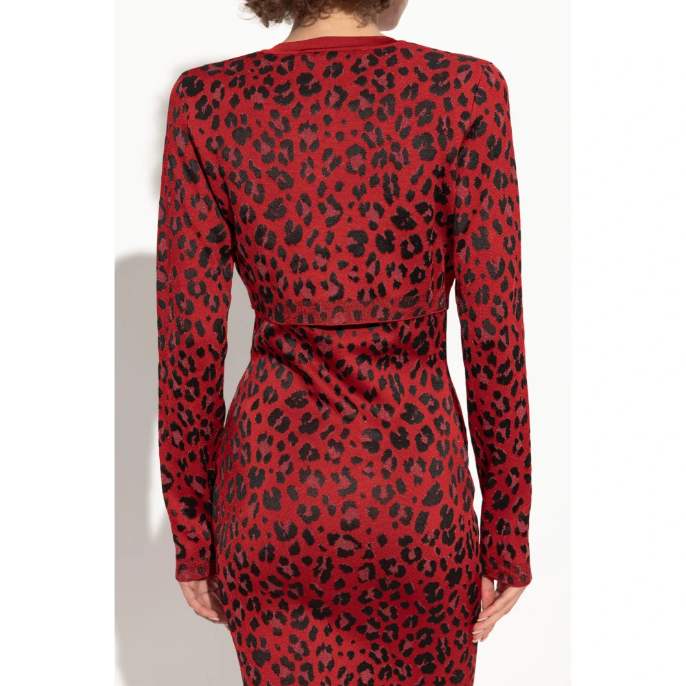 Versace Vest met geborduurd patroon Red Dames