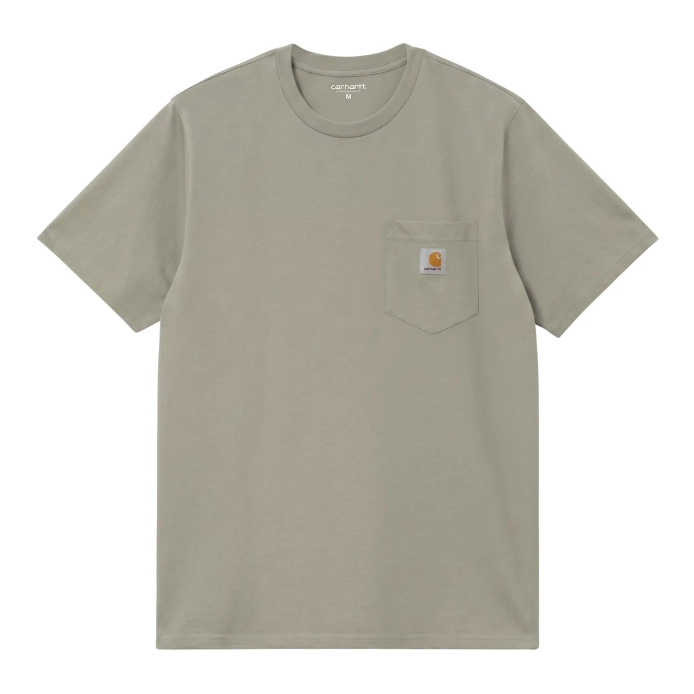 Carhartt Wip Green T-Shirts, Male, L, S/S Pocket T-Shirt