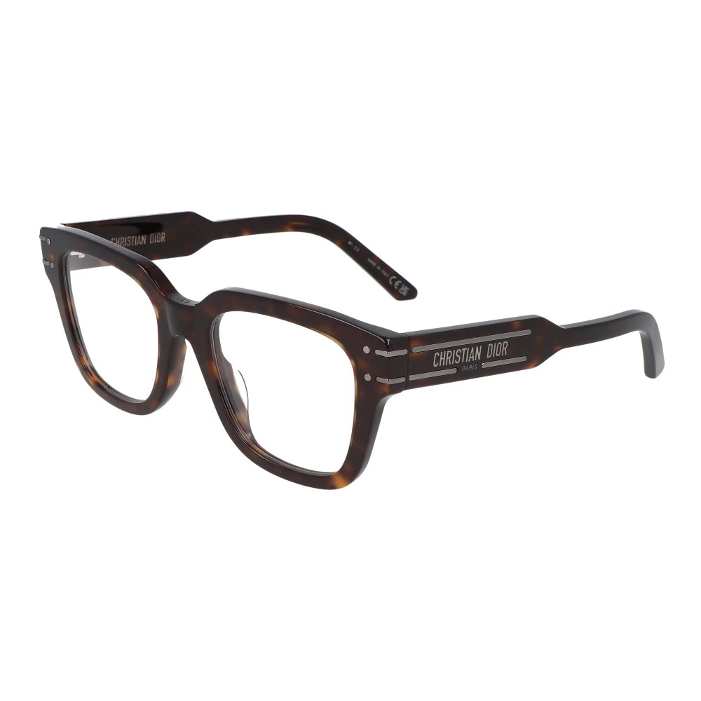 Dior Handtekening Vierkante Bril Brown Unisex