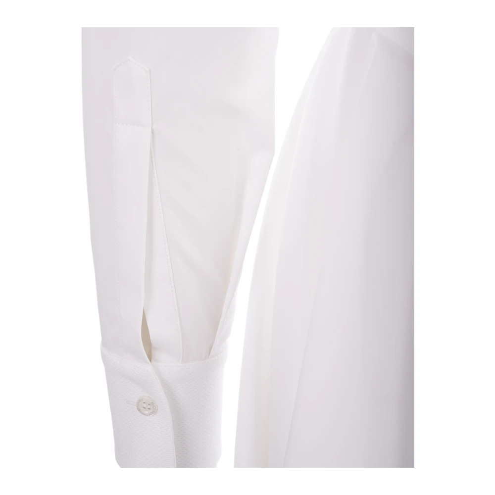 alexander mcqueen Witte Katoenen Midi Overhemdjurk White Dames
