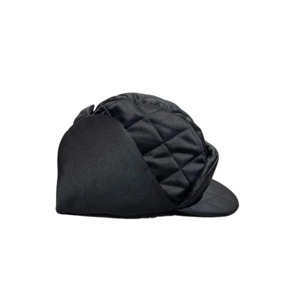 Chanel Vintage Pre-owned Fabric hats Black Dames