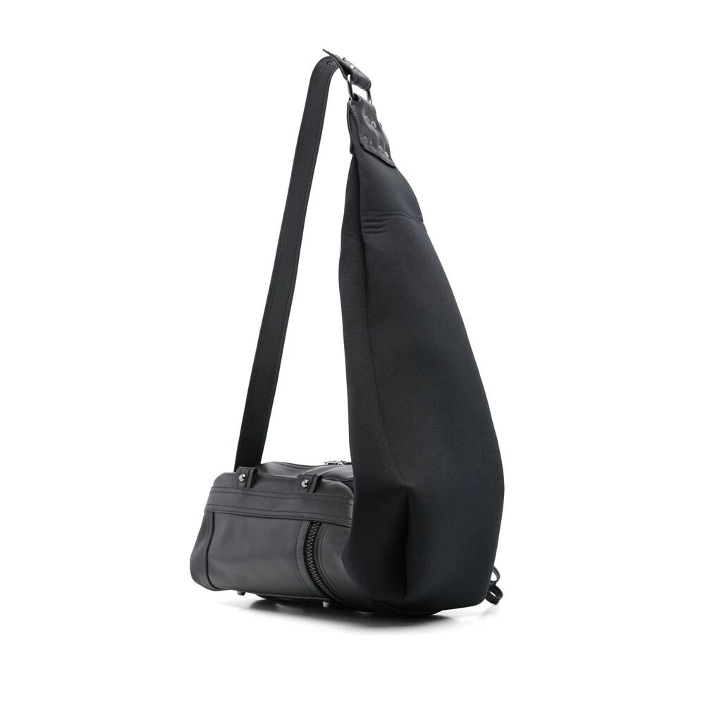 Ottolinger Zwarte Rits Schoudertas met Hangslot Black Dames