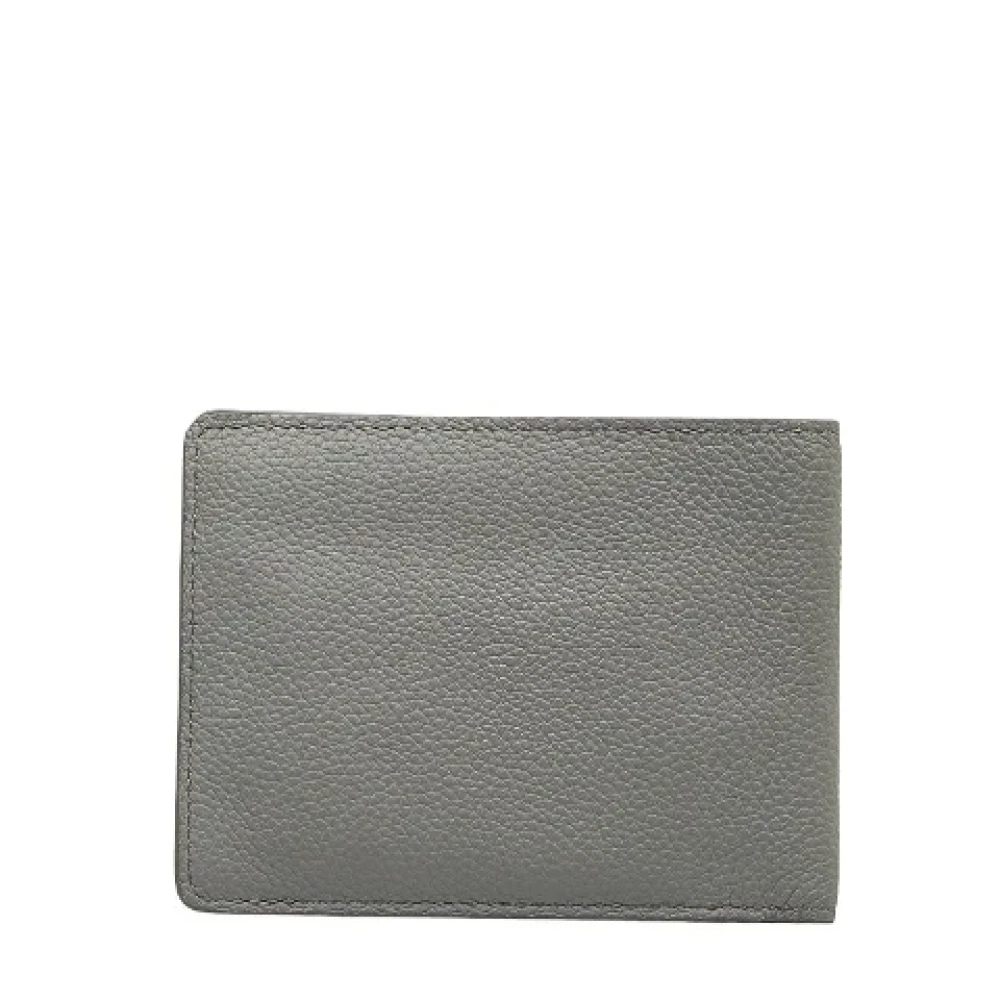 Louis Vuitton Vintage Pre-owned Leather wallets Gray Heren
