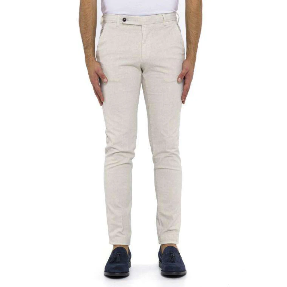 Berwich Stijlvolle Herenbroek White Heren
