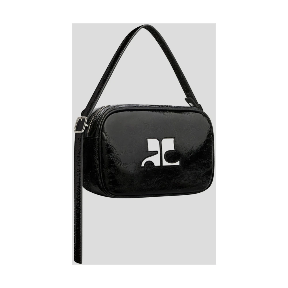 Courrèges Buffelleer Camera Schoudertas Black Dames