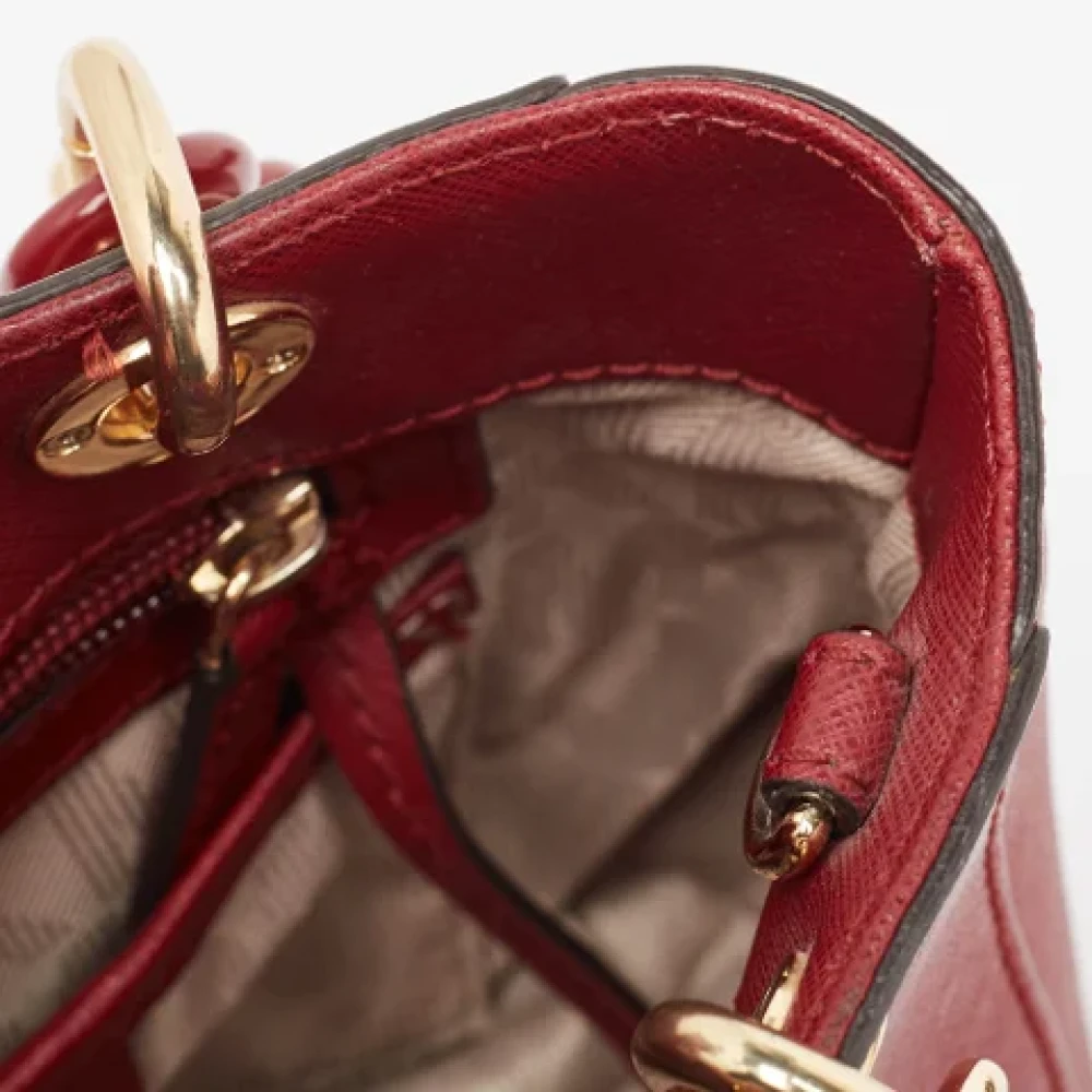 Michael Kors Pre-owned Leather handbags Red Dames