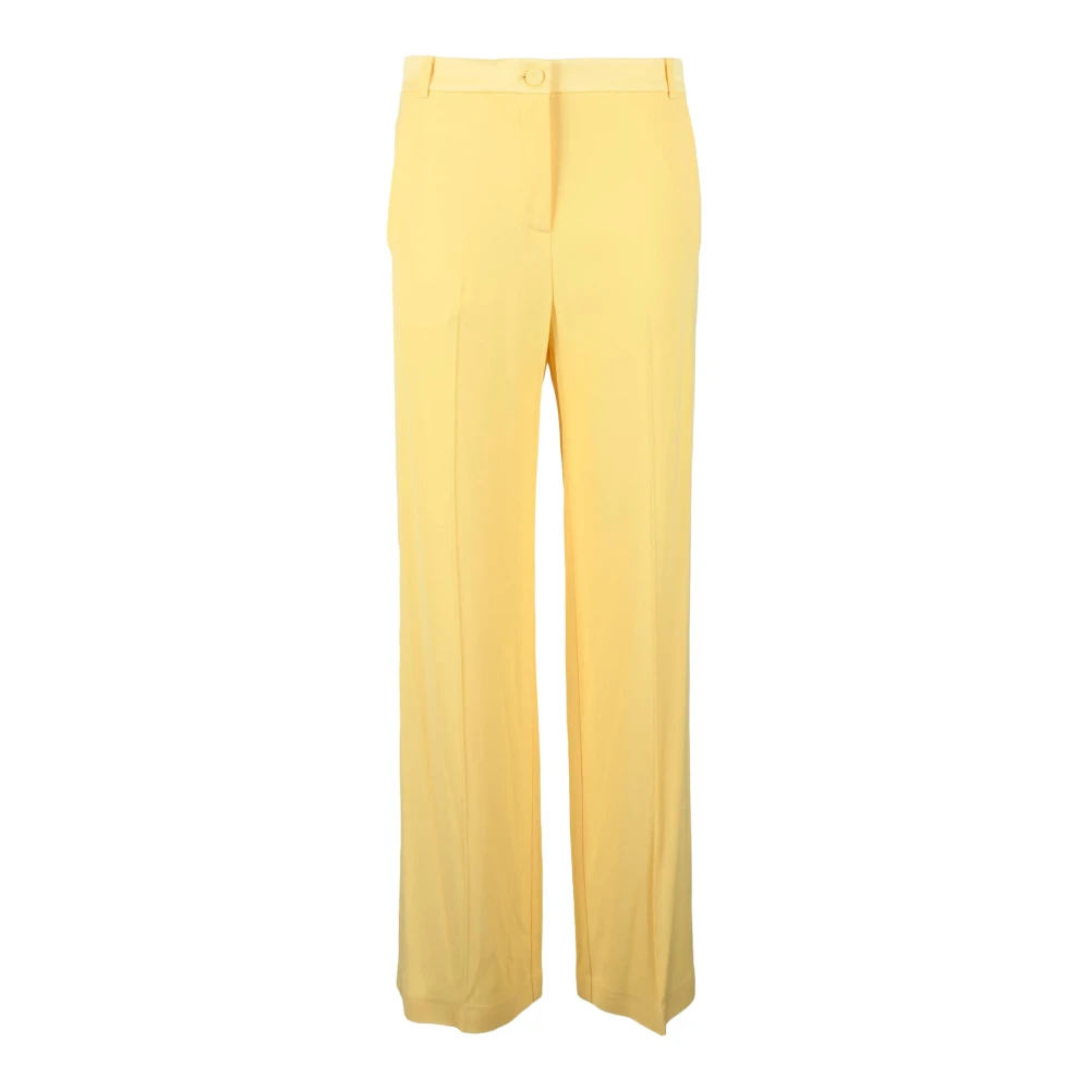 PATRIZIA PEPE Elegante Stretch Broek Yellow Dames