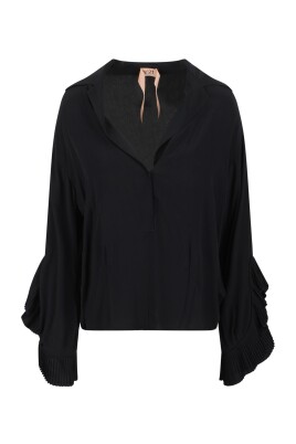 ruched-detail-blouse-with-ruffled-cuffs
