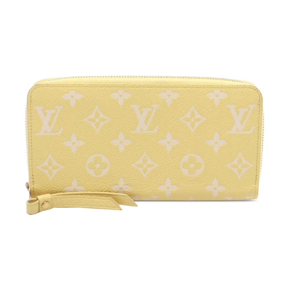 Louis Vuitton Vintage Women's Yellow Pre-Owned Monogram Empreinte Long Wallet