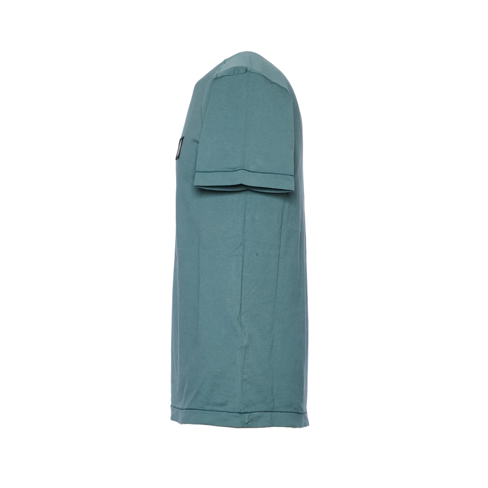 Stone Island Mosgroene Jersey T-shirt Blue Heren