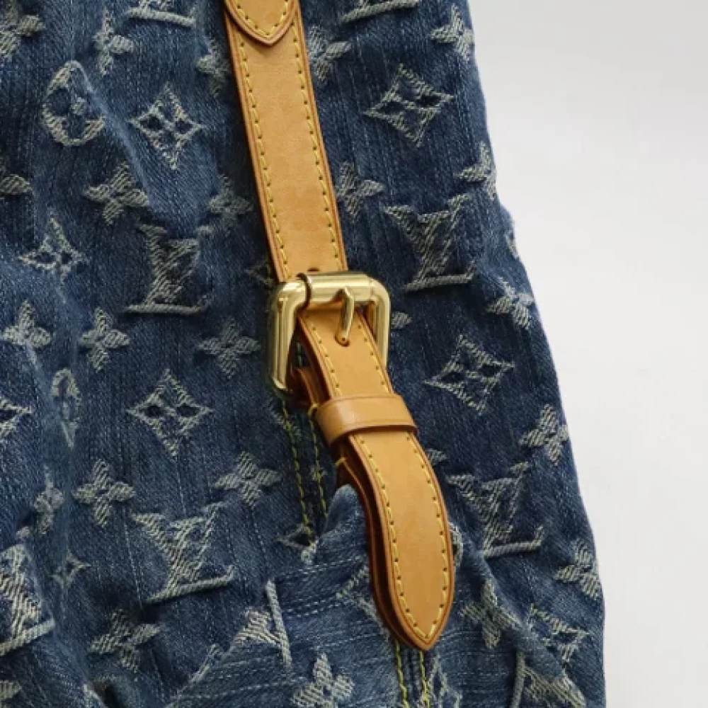 Louis Vuitton Vintage Pre-owned Denim louis-vuitton-bags Blue Dames