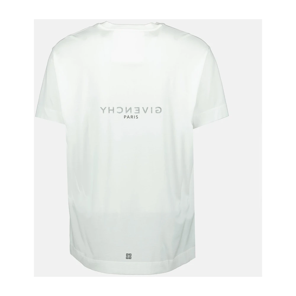 Givenchy T-shirt met logo-opdruk en ronde hals White Heren