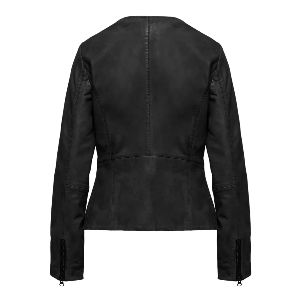 BomBoogie Zwarte Jassen Black Dames