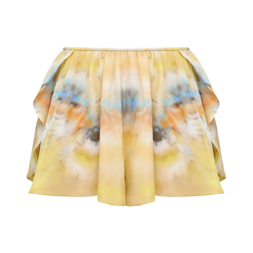 Zimmermann Women's Yellow Alchemy Micro Short, Short Skirts, L, Skirts
