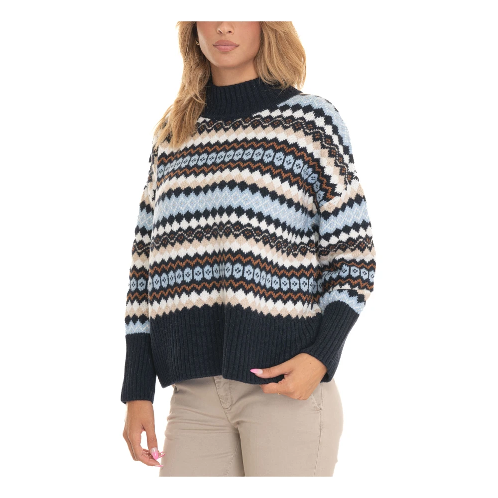Barbour Gezellig Gebreide Pullover Sweater Multicolor Dames