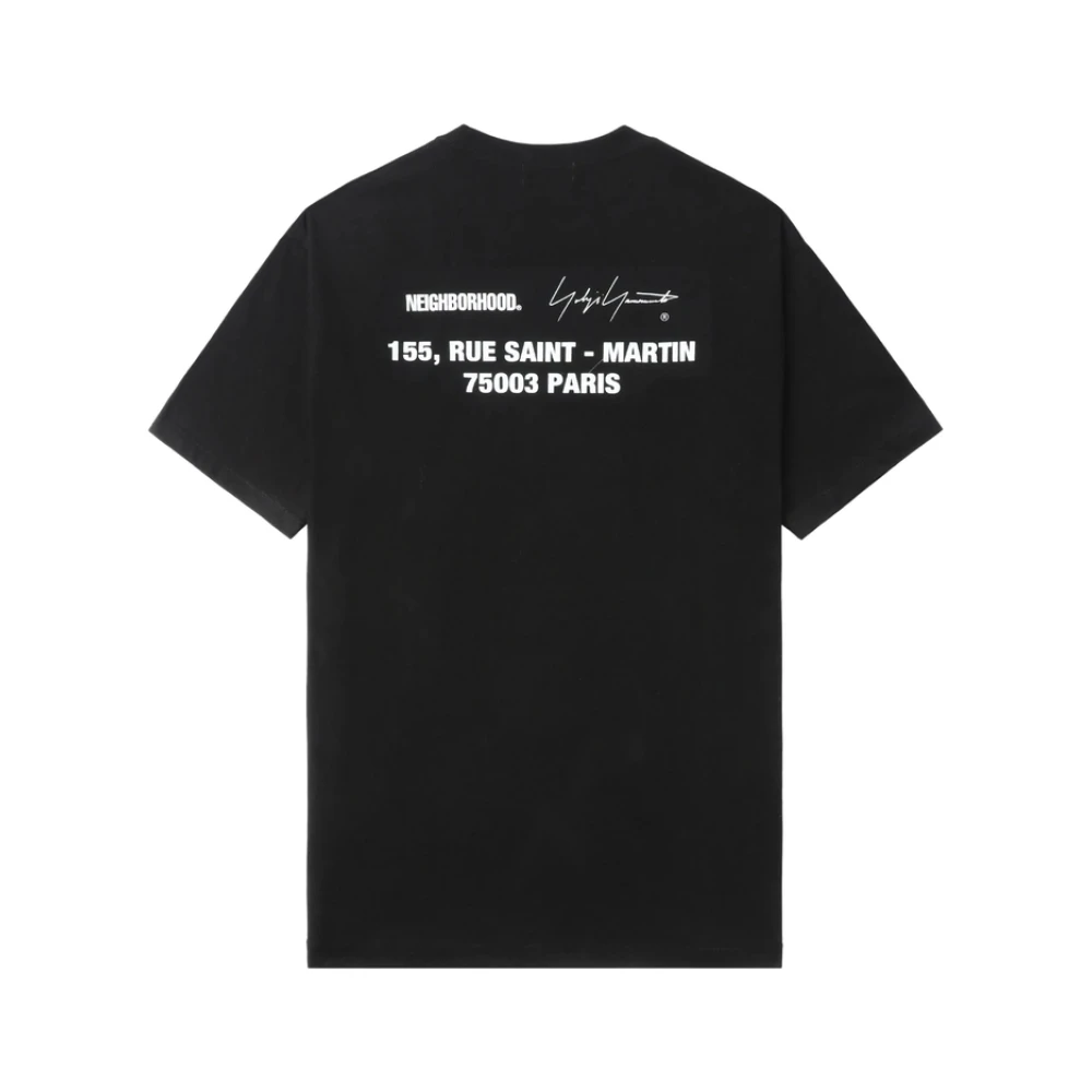 Yohji Yamamoto Zwart Logo Crew Neck T-shirt Black Heren