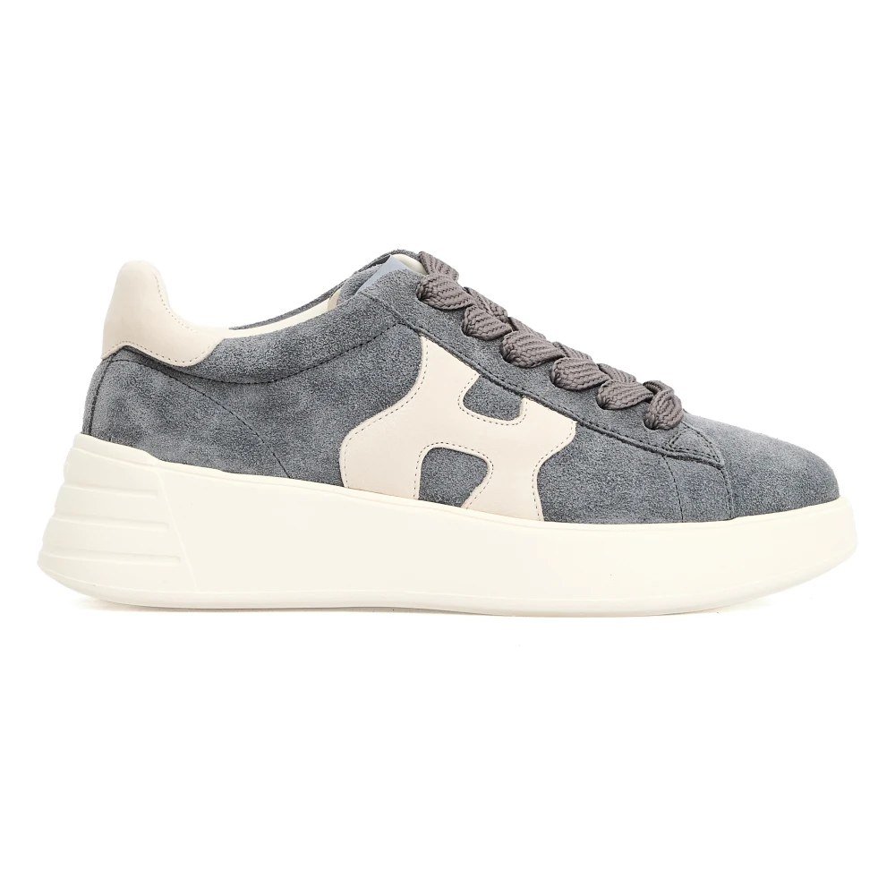 Hogan Grijze Suède Sneakers Dames Schoenen Grijs