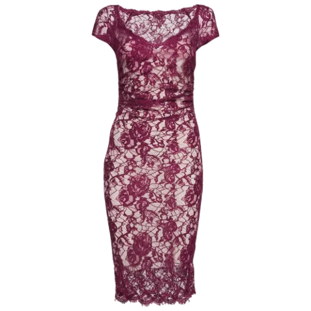 Emilio Pucci Pre-owned Lace dresses Red Dames