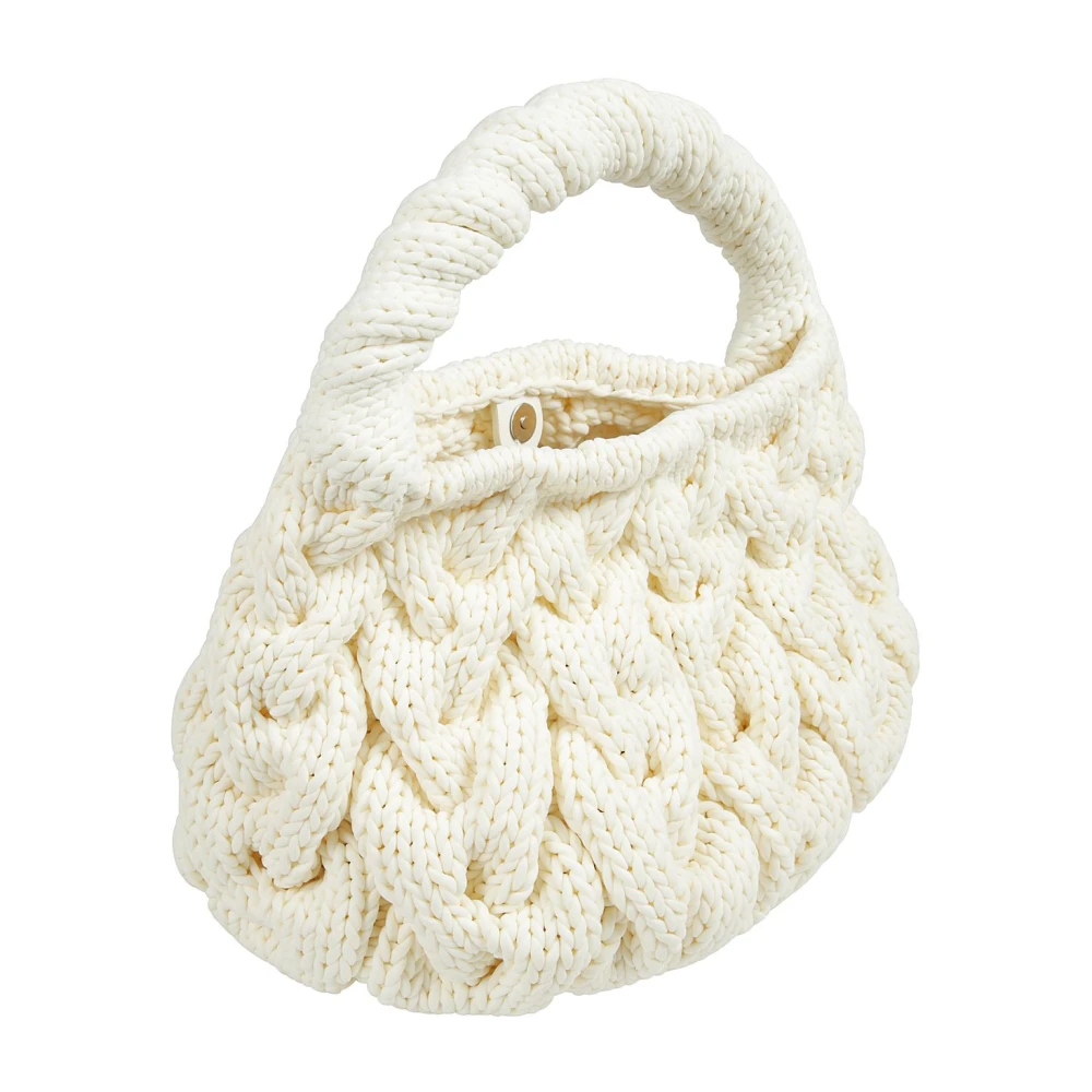JW Anderson Stijlvolle Cable Knit Tas Beige Dames