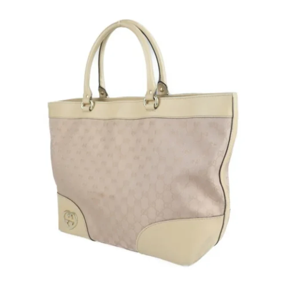 Gucci Vintage Pre-owned Canvas totes Beige Dames