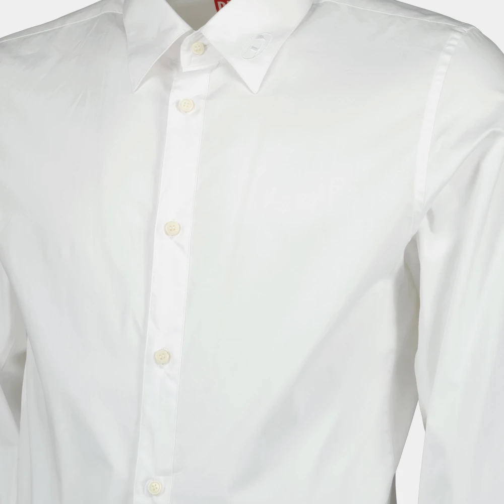 Diesel Klassieke witte overhemd Lente-Zomer 2025 White Heren