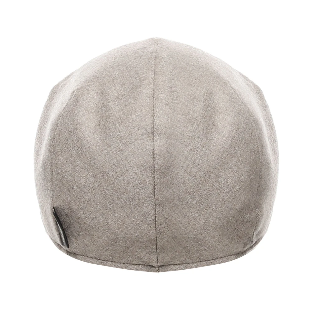 Borsalino Beige Wollen Blend Voorvizier Hoed Beige Unisex