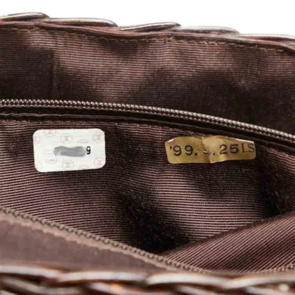Chanel Vintage Pre-owned Fabric chanel-bags Brown Dames