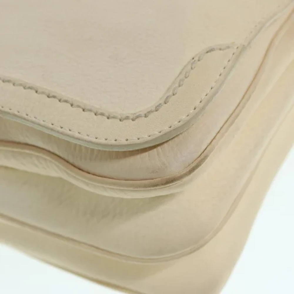 Salvatore Ferragamo Pre-owned Leather shoulder-bags White Dames