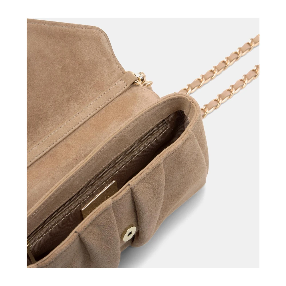 Alma en Pena Diamant Vierkante Schoudertas Beige Dames