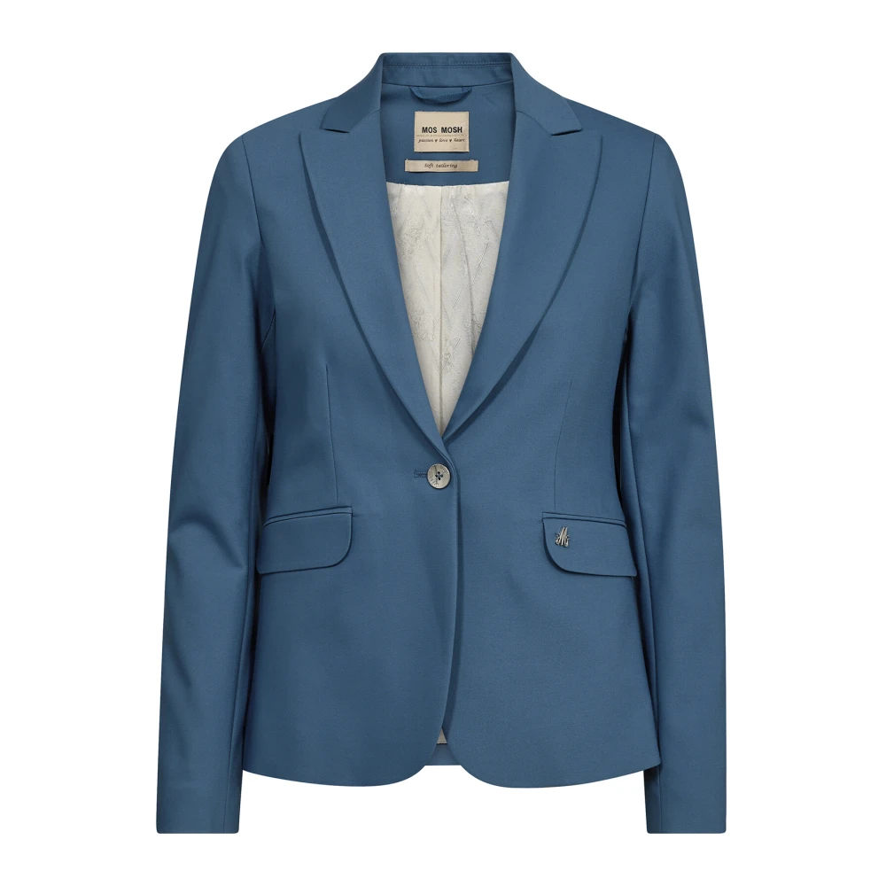 MOS MOSH Klassieke Night Blazer in Bluesteel Blue Dames