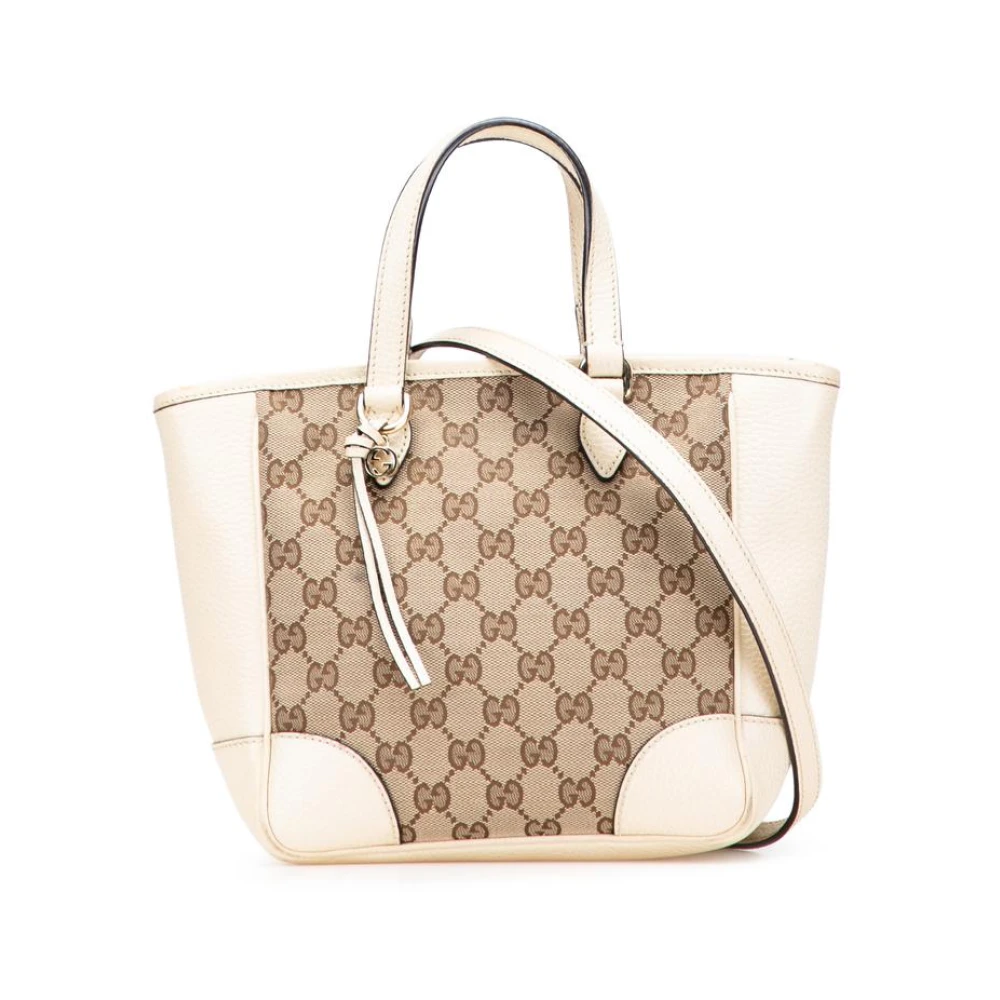 Gucci Vintage Women's Brown Pre-Owned Signature Patterned Tote Bag