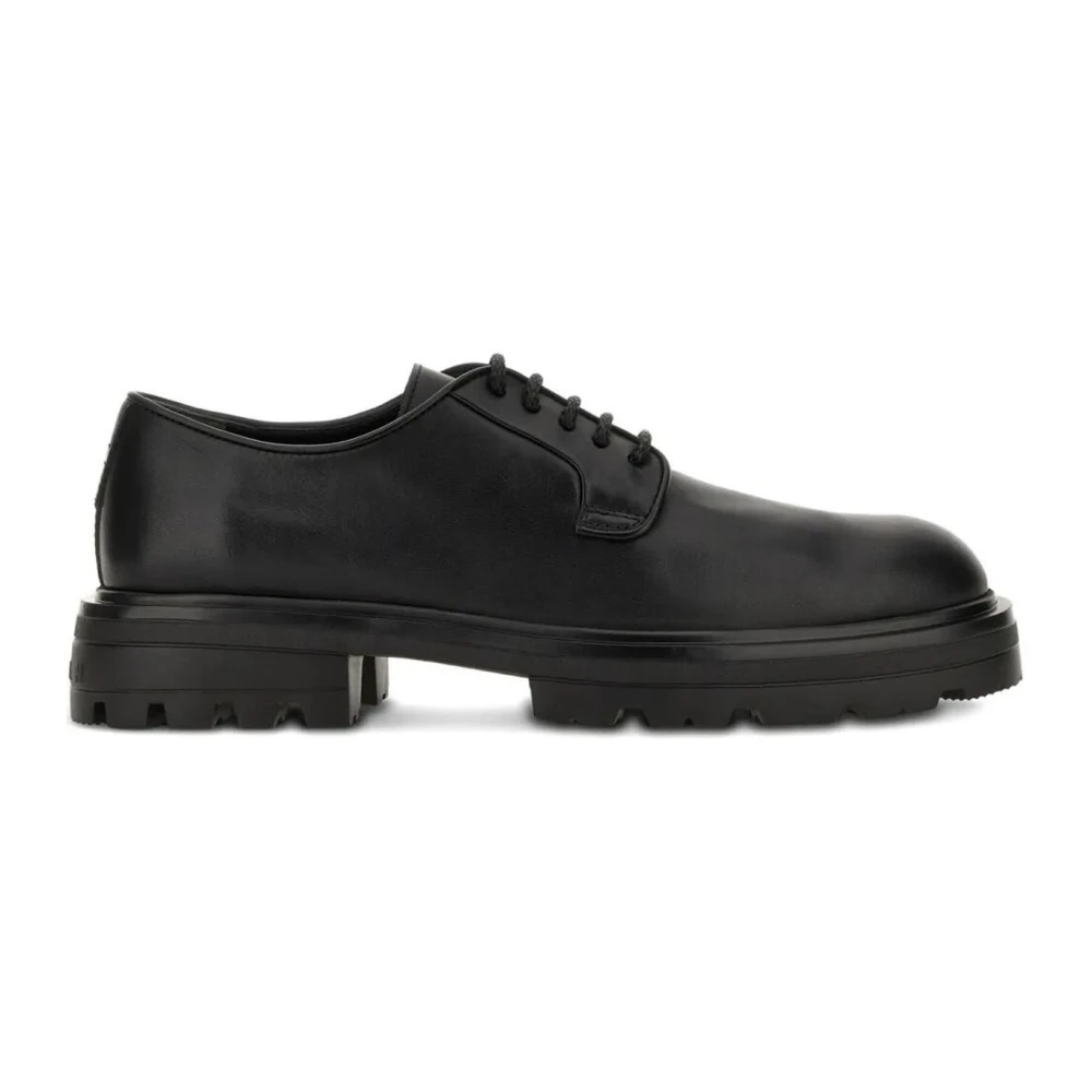 Hogan Men's Black Laced Shoes, 6 Uk, H673 Smooth Leather Derby