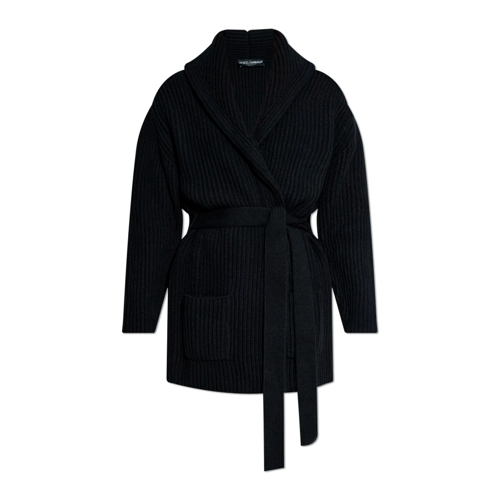 Dolce & Gabbana Cardigan met riem Black Dames