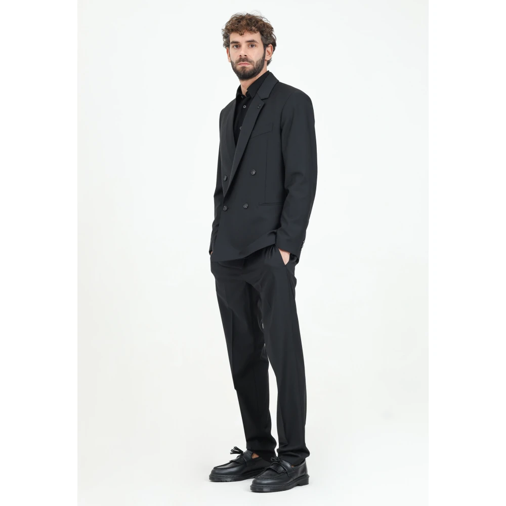 PATRIZIA PEPE Elegante Zwarte Broek Herfst Winter Black Heren