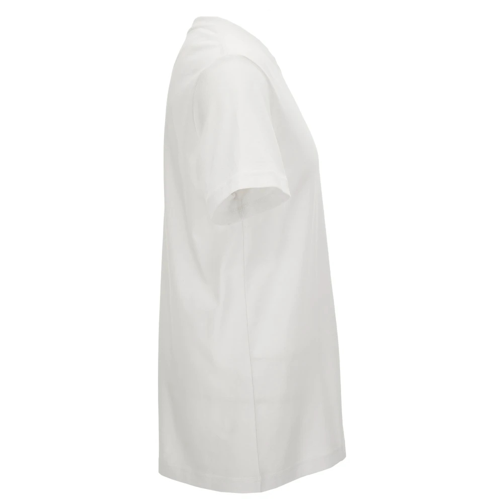 Versace Jeans Couture Witte V-Embleem Logo T-shirt White Heren