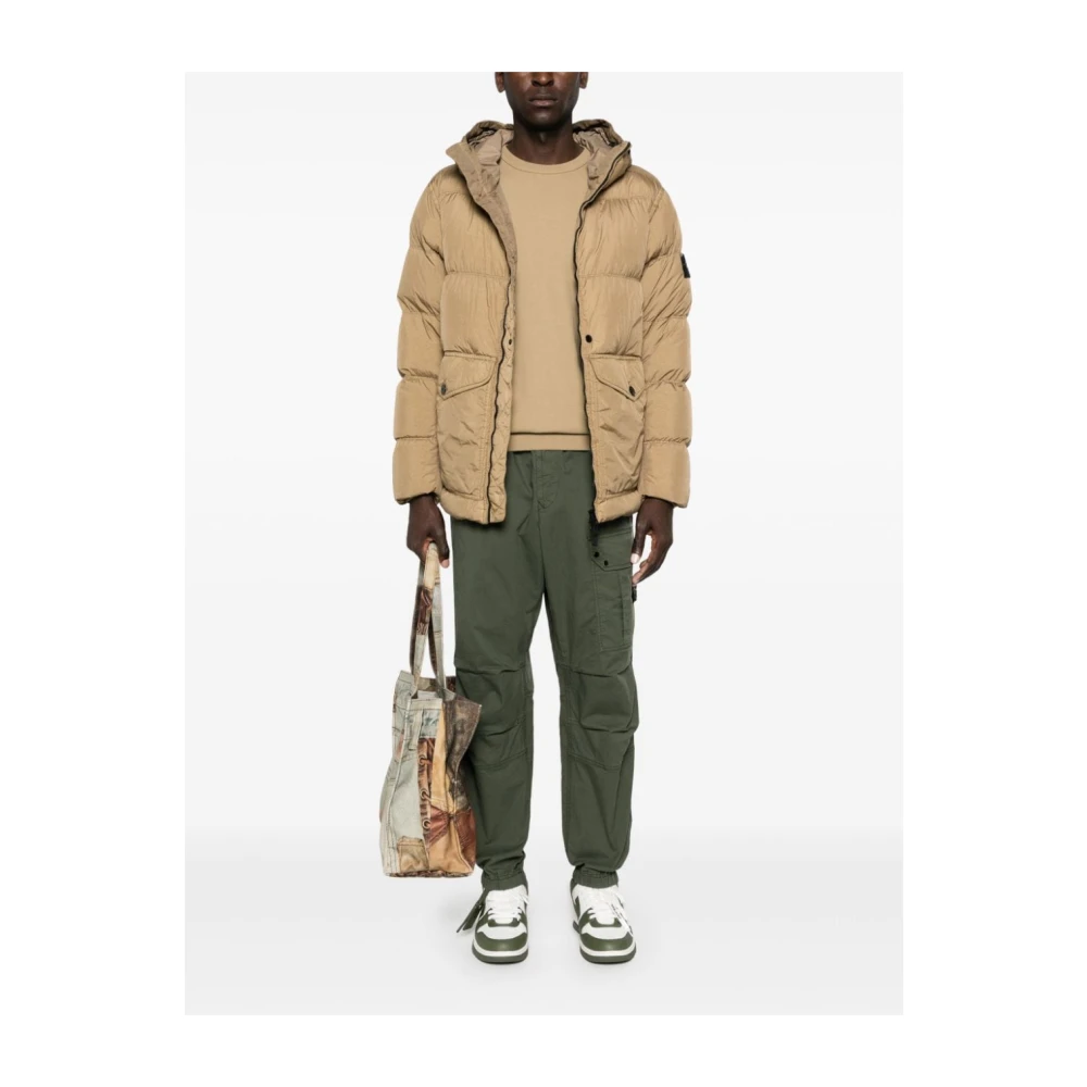 Stone Island Stijlvolle Stone Coats Collectie Brown Heren