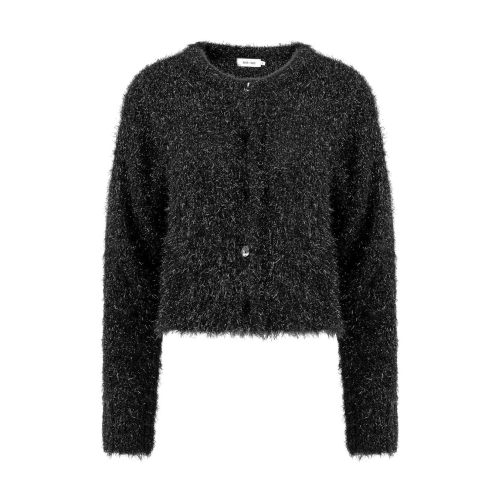 Knit-ted Lynn Cardigan Black Dames