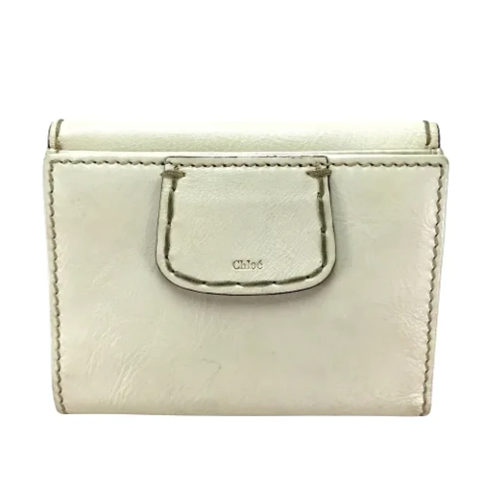 Chloé Pre-owned Leather wallets White Dames