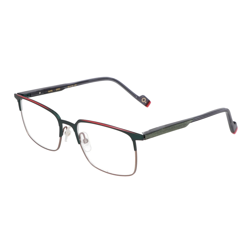 Etnia Barcelona Kleurrijke Rechthoekige Metalen Frame Bril Black Unisex