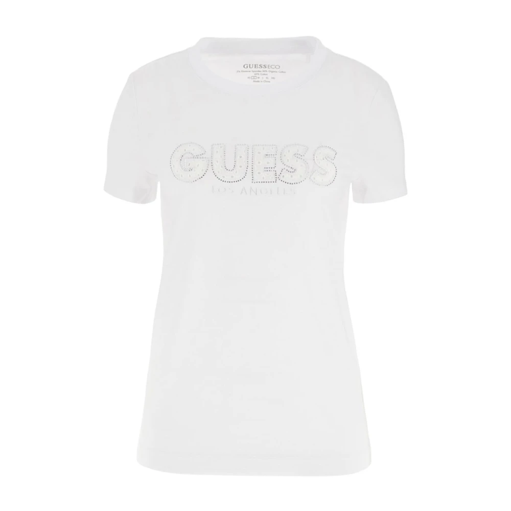 Guess Witte dames T-shirt White Dames