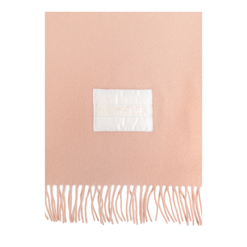 Moncler Sjaal met franjes Pink Dames