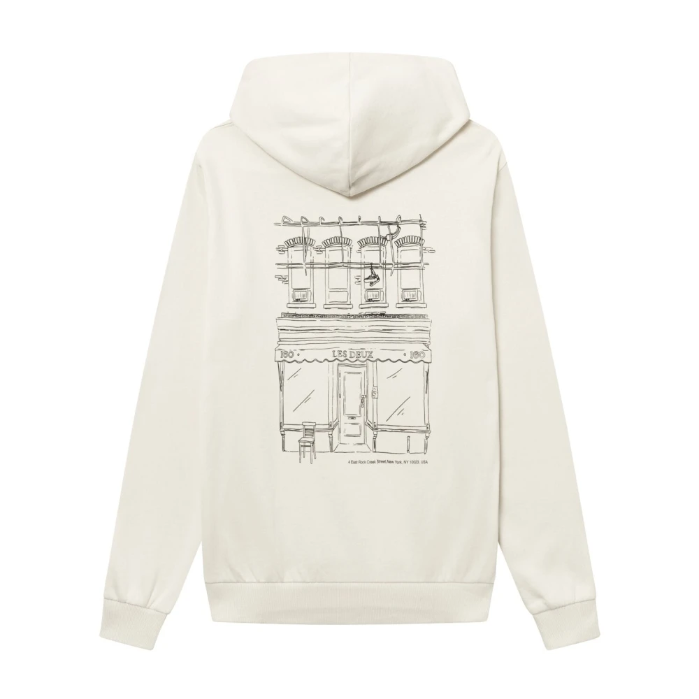 Les Deux Neighborhood Hoodie Beige Heren
