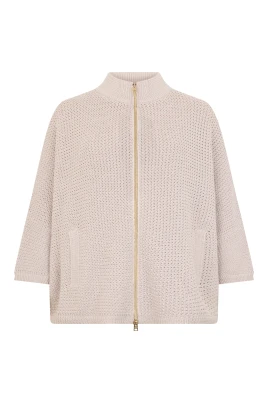 Sandfärgad cardigan, elegant och mångsidig för alla tillfällen